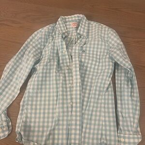 Brooks Brothers Light Blue and White Gingham Shirt